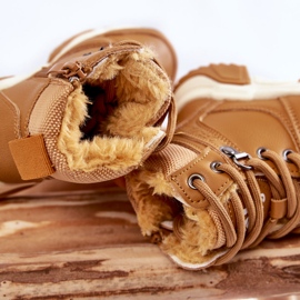 FR1 Botas Infantiles Abrigadas Trappers Con Cremallera Camel Marvin marrón 5