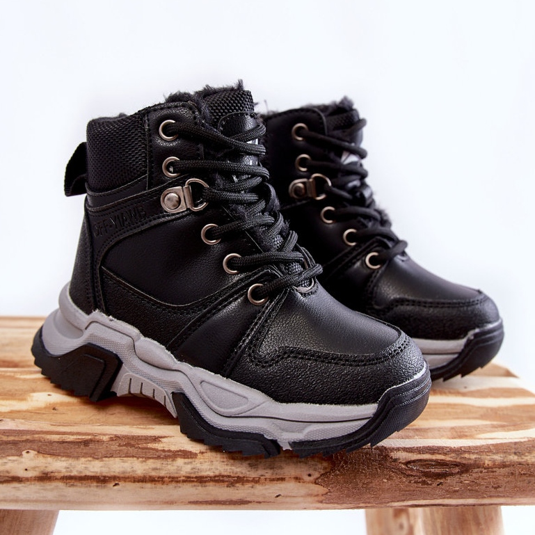 FR1 Botas Infantiles Trappers Cálidas Con Cremallera Marvin Negras negro 1