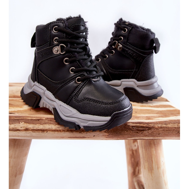 FR1 Botas Infantiles Trappers Cálidas Con Cremallera Marvin Negras negro 2