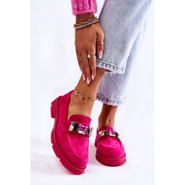 PS1 Mocasines De Mujer De Ante Con Adorno Karlott Fucsia rosa 1