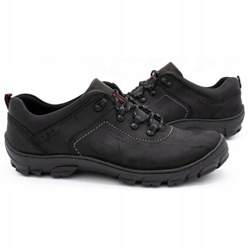 Kampol Zapatos trekking hombre 36 negro 2