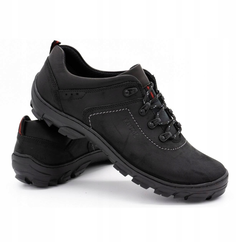 Kampol Zapatos trekking hombre 36 negro 1