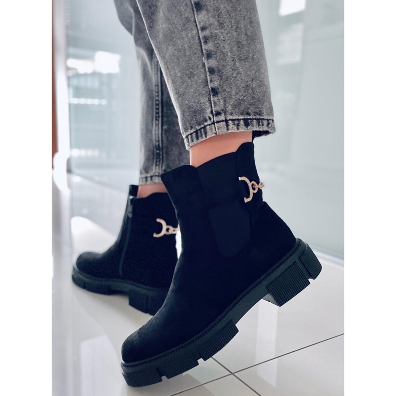 BM Botines Chelsea Mujer Chance Negro 1