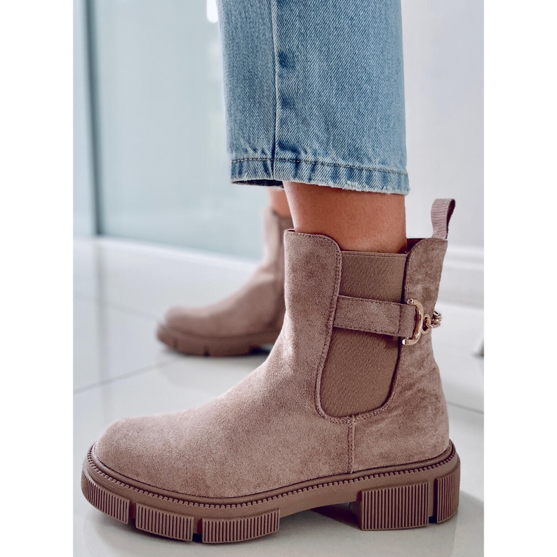 BM Botines Chelsea Mujer Chance Kaki beige 1