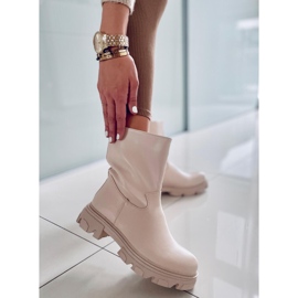 Botines Stevens Beige con pala recta 3