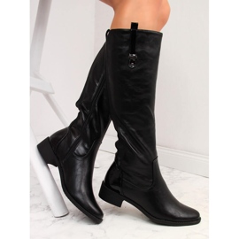 Botas negras para mujer, con aislamiento, Jezzi negro 2