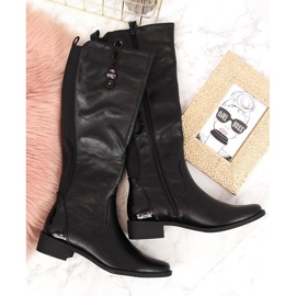Botas negras para mujer, con aislamiento, Jezzi negro 1 Botas negras para mujer, con aislamiento, Jezzi negro 1