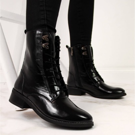 Botas de piel mujer Dolce Pietro negras negro 3