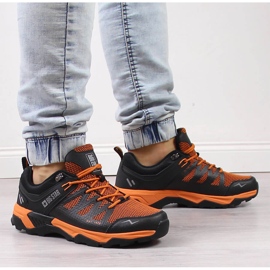 Deportivas de trekking para hombre Big Star negras y naranjas negro 6