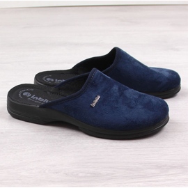 Cómodas zapatillas de casa de hombre Inblu azul marino 2