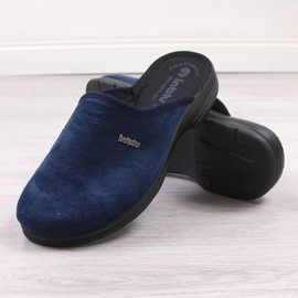 Cómodas zapatillas de casa de hombre Inblu azul marino 3