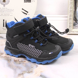 Botas de nieve para niños impermeables con cierre adhesivo American Club AM904A negro 2