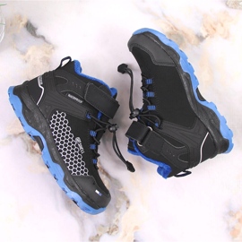 Botas de nieve para niños impermeables con cierre adhesivo American Club AM904A negro 3