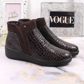 Botas de mujer marrones con tacón de cuña, marrón T.Sokolski 5