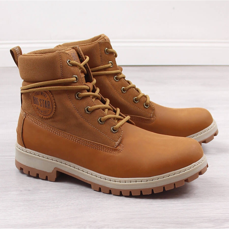 Botas de montaña para hombre Camel Big Star KK174203 marrón 1