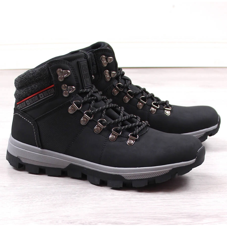 Zapatos altos de trekking para hombre negros Big Star KK174215 1