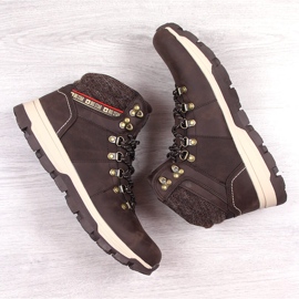 Zapatos altos de trekking para hombre marrón Big Star KK174216 3