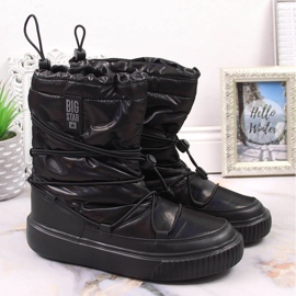 Botas de nieve metalizadas, slip-on negras Big Star KK274193 negro 5