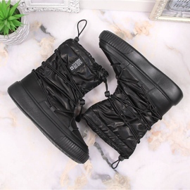 Botas de nieve metalizadas, slip-on negras Big Star KK274193 negro 6