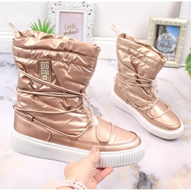 Botas de nieve metalizadas con aislamiento dorado Big Star KK274194 4