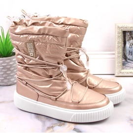 Botas de nieve metalizadas con aislamiento dorado Big Star KK274194 5