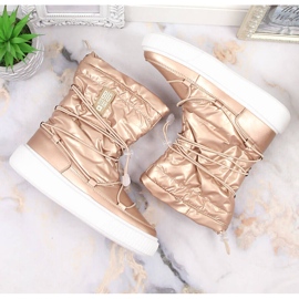 Botas de nieve metalizadas con aislamiento dorado Big Star KK274194 6