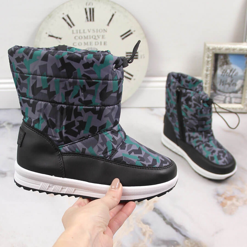 Botas de nieve para niños con cremallera Big Star KK374238 gris 1