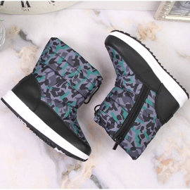 Botas de nieve para niños con cremallera Big Star KK374238 gris 3