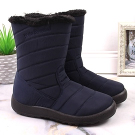 News Botas de nieve impermeables para mujer con aislamiento alto azul marino NOVEDADES 7