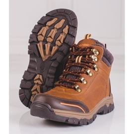 SHELOVET Zapatos de trekking marrones niño marrón 2
