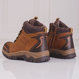 SHELOVET Zapatos de trekking marrones niño marrón 1