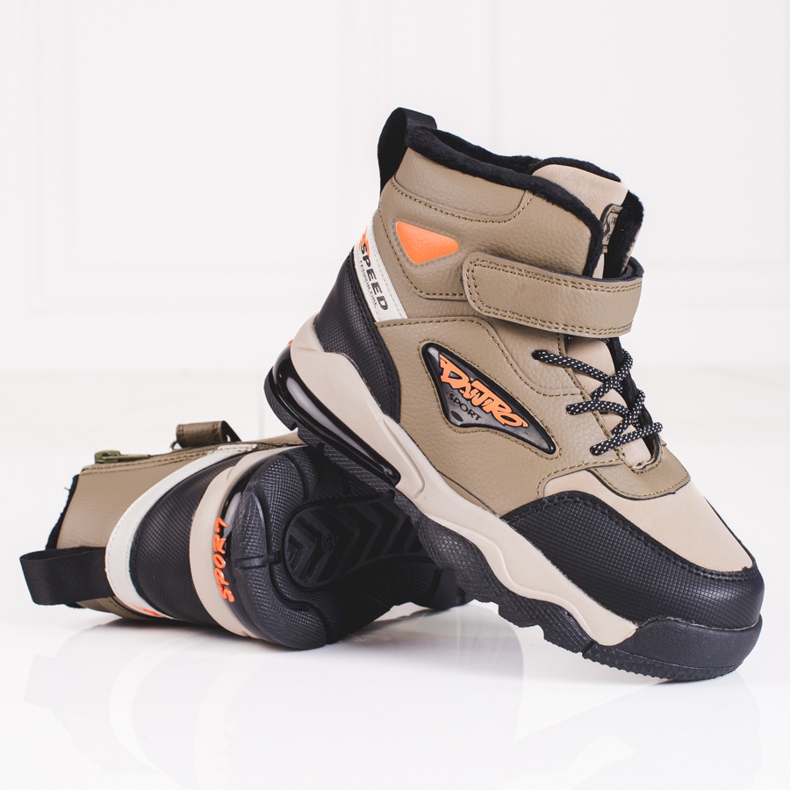 Botas niño aislamiento cordones Shelovet beige 1