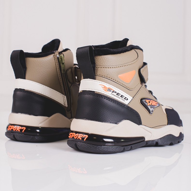 Botas niño aislamiento cordones Shelovet beige 2