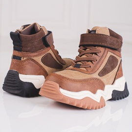 Botas de niño con suela gruesa Shelovet marrón 1