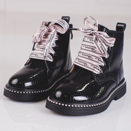 Botas niñas elegantes Shelovet negro 2