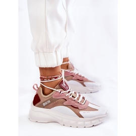 Deportivas Mujer Big Star KK274055 Beige blanco 5