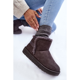 Botas de nieve grises para mujer Big Star KK274623 6