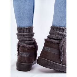Botas de nieve grises para mujer Big Star KK274623 4