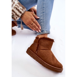 Botas de nieve marrones para mujer Big Star KK274620 marrón 6