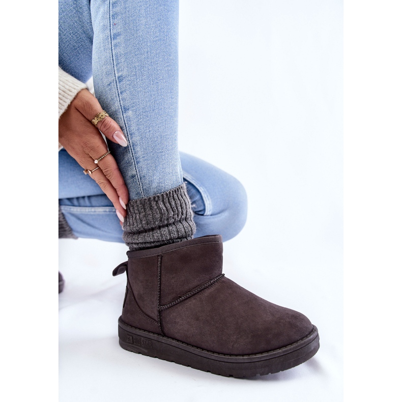 Botas de nieve cálidas para mujer Big Star KK274291 Gris 1