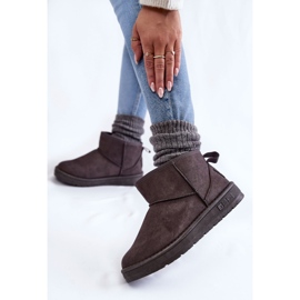 Botas de nieve cálidas para mujer Big Star KK274291 Gris 5