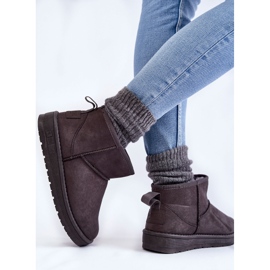 Botas de nieve cálidas para mujer Big Star KK274291 Gris 7