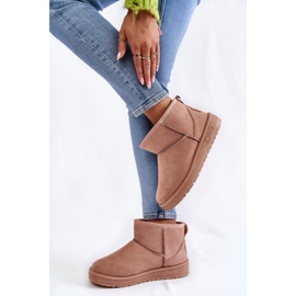 Botas de nieve con aislamiento para mujer Big Star KK274293 Rosa claro rosado 6