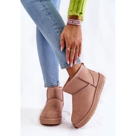 Botas de nieve con aislamiento para mujer Big Star KK274293 Rosa claro 1