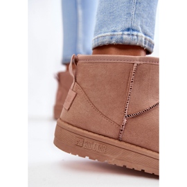 Botas de nieve con aislamiento para mujer Big Star KK274293 Rosa claro rosado 4