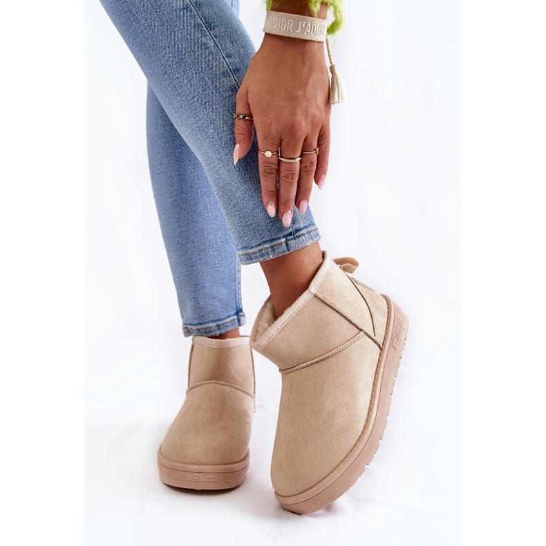 Botas de nieve con aislamiento para mujer Big Star KK274290 Beige 1