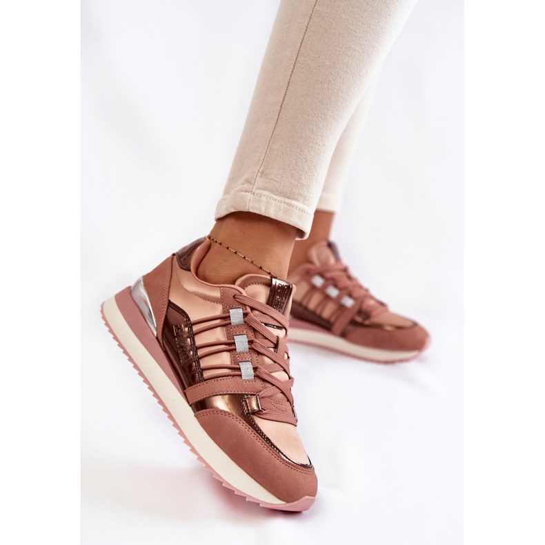 Zapatos deportivos de moda para mujer Big Star KK274111 Rosa rosado 1