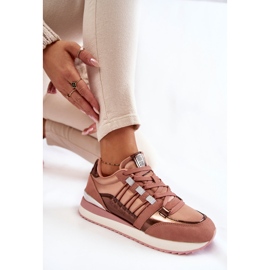 Zapatos deportivos de moda para mujer Big Star KK274111 Rosa rosado 6