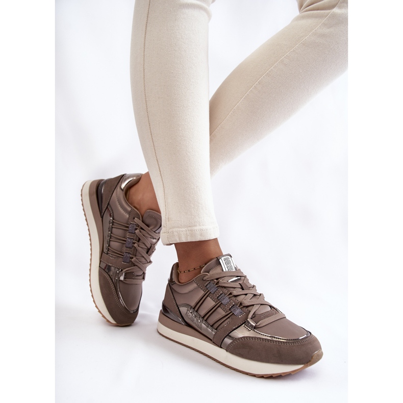 Zapatos deportivos de moda para mujer Big Star KK274112 Gris oscuro 2