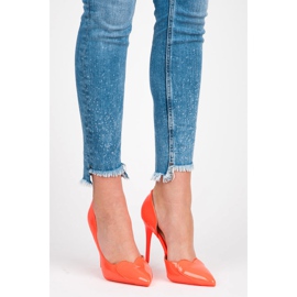 Vices Tacones de novia de neón naranja 1